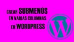 submenus wordpress columnas